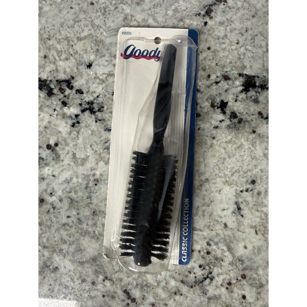 Goody 8.25” Round black Styling Hair Brush New 1997 #55555